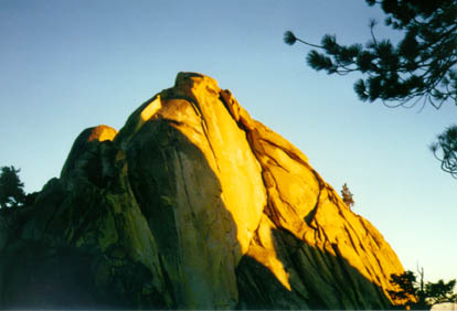 sunset on Witch Dome