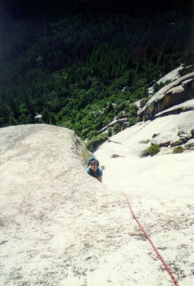 The finger crack seen from above