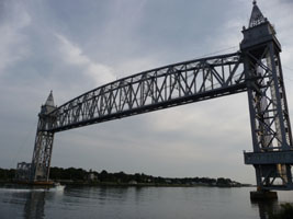 View from Railroad Bridge by parking area on the Buzzards Bay side