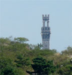 View of tower from the path