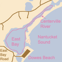 Map of east bay and centerville river