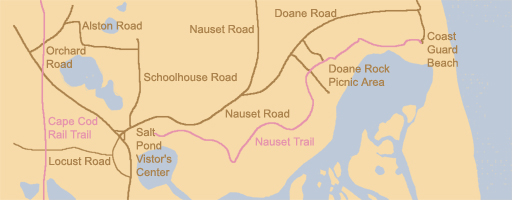 map of bike trail