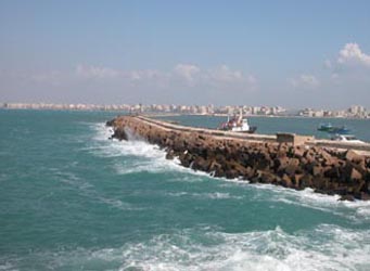 View of sea from the Fort of Qaitbey