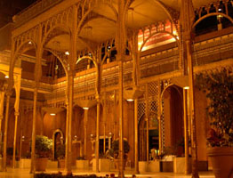front of palace turned hotel