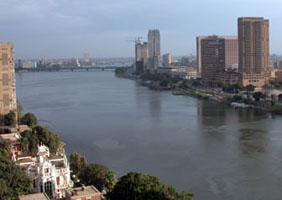 The Nile from our balcony