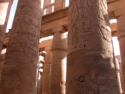 Pillars with Hieroglyphics