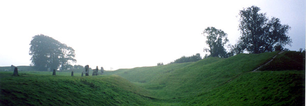 Ditch outside the stone circle