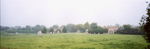 Panoramic view of Avebury Stone Circle