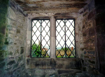 a window in the castle