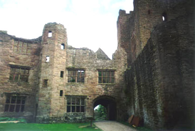 inside corner of the castle