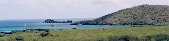 boats and Devil's Crown in the distance