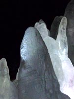 Stalagmites in the dark