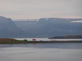 A church in the distance