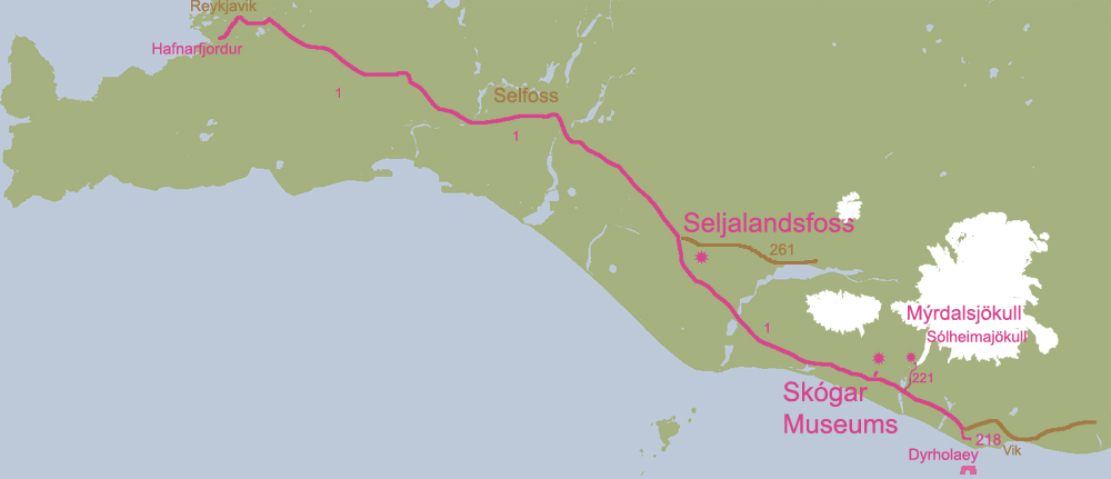 Map of our route