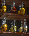 potions in a cabinet