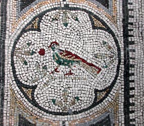 Bird in mosaic