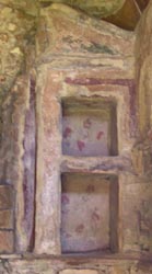 Shelves inside of tomb