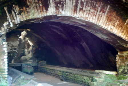 Mithras in the damp tunnel