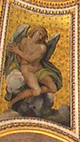 green angel in top dome