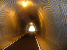 In the tunnel