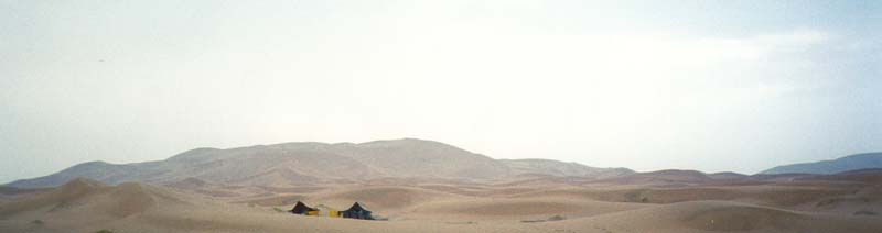 Tents in the desert