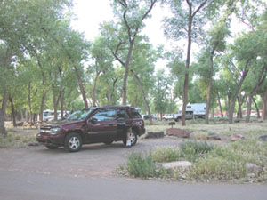 camp spot at Canyon de Chelly