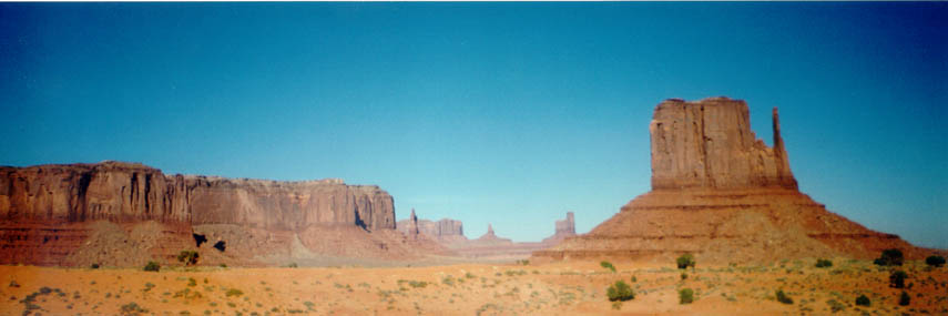 panoramic view of the desert