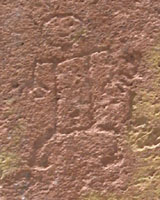 petroglyph of a man