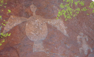 Bird petroglyph