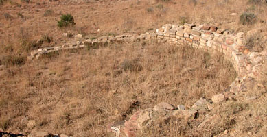 Remains of Native building