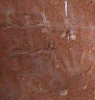 Petroglyph of man