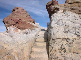 Stairs on the trail