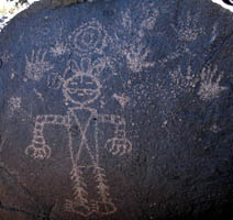 man with mask and hands