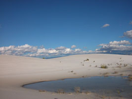 Water in the sand