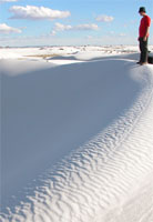 Bill stands at the top of the dune