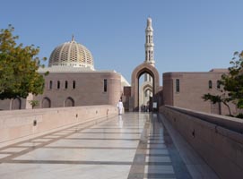 Walkway to the Courtyard near the Grand Mosque