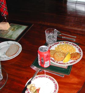 frozen fish patties on chins plates