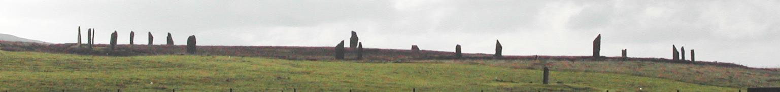 Distant view of the stone circle