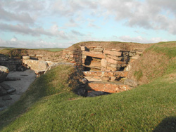 ruins at Skara Brae