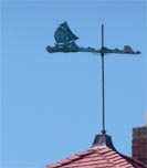 Weathervane at nauset guardhouse