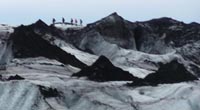 Hikers on the glacier