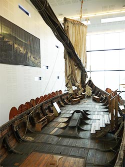 An actual ship in a museum