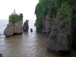 Hopewell Rocks in Nova Scotia